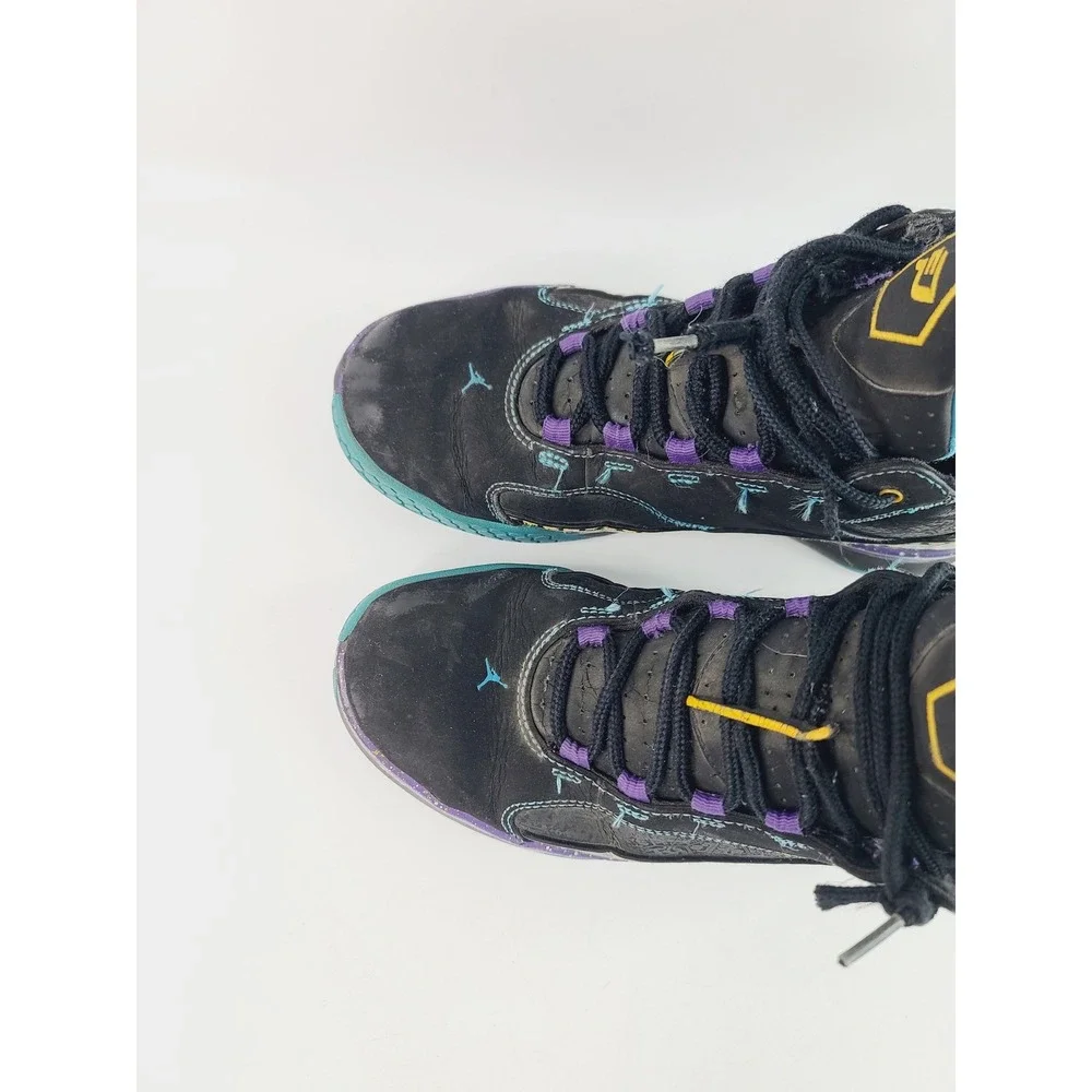 Air‎ Jordan Durable, High Top Basketball Shoes Youth Size Y7 Black Purple Blue